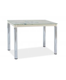 DAMAR asztal II 100x60 krém/króm