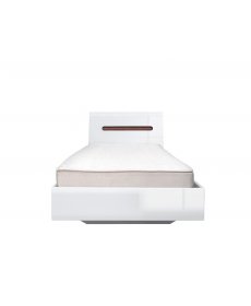 AZTECA 022 ágy 90 fehér/fehér fényes
