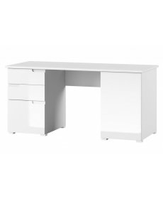 SELENE 15 (íróasztal) fehér/fényes fehér