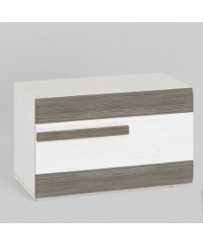 BLANCO 21 (szekrény) fehér fenyő/MDF NEW GREY